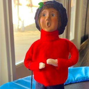 Byers Choice Caroler 1997 Salvation Army Boy-Signed